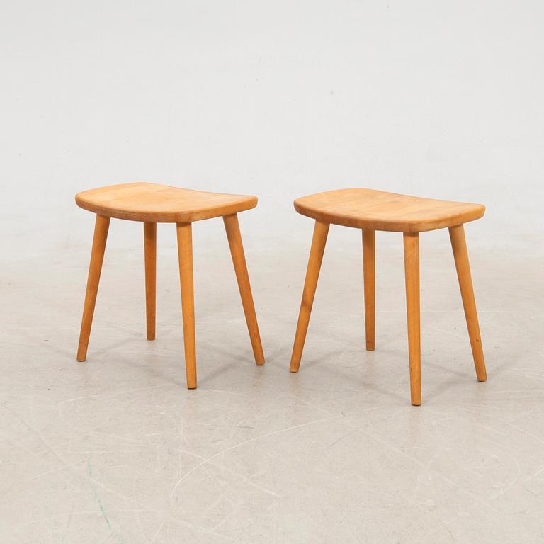 Yngve Ekström, stools 2 pcs "Palle" second half of the 20th century.