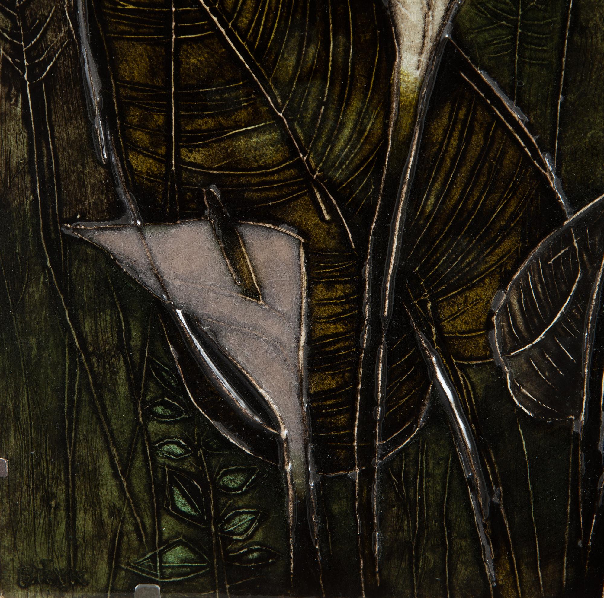 Rut Bryk, seinäreliefi, signeerattu BRYK.