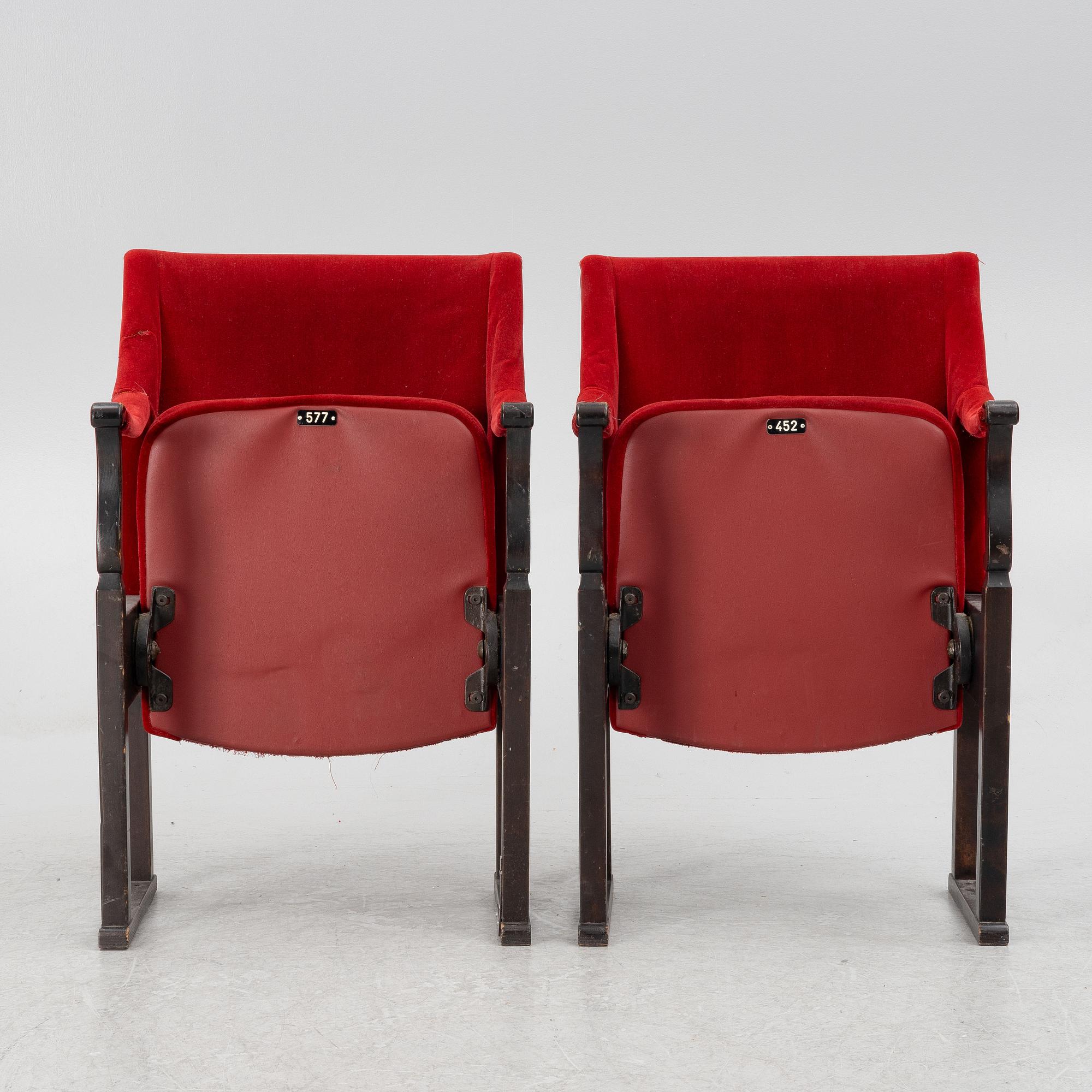 Carl Malmsten, armchairs, a pair, "Konsert", Nordiska Kompaniet's workshops, Nyköping, circa 1926.