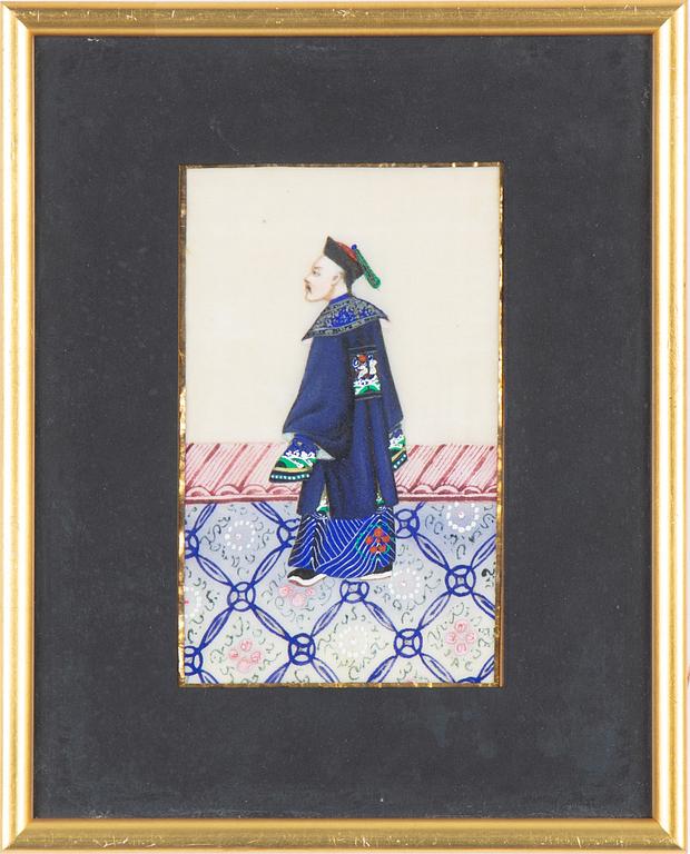 Two Chinese paintings, Qing dynasty, 19th Century.