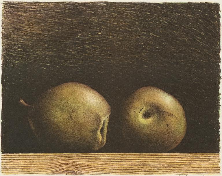 Philip von Schantz, Still life with apples.