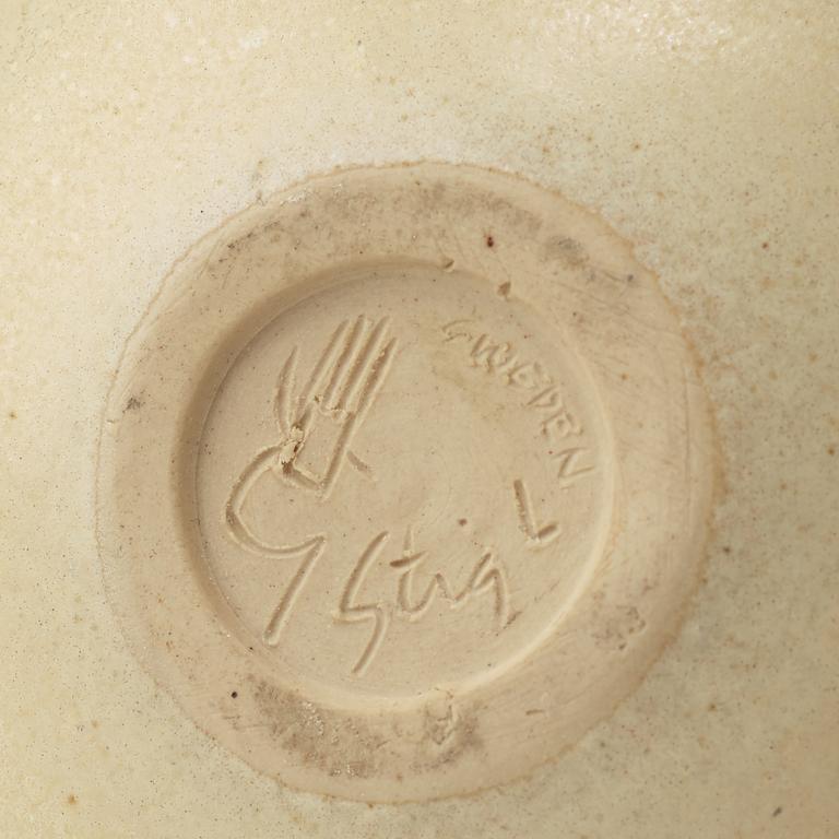 STIG LINDBERG, vas av stengods, Gustavsberg studio, sannolikt 1950-tal.