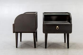 Sängbord, ett par, 1950-tal.