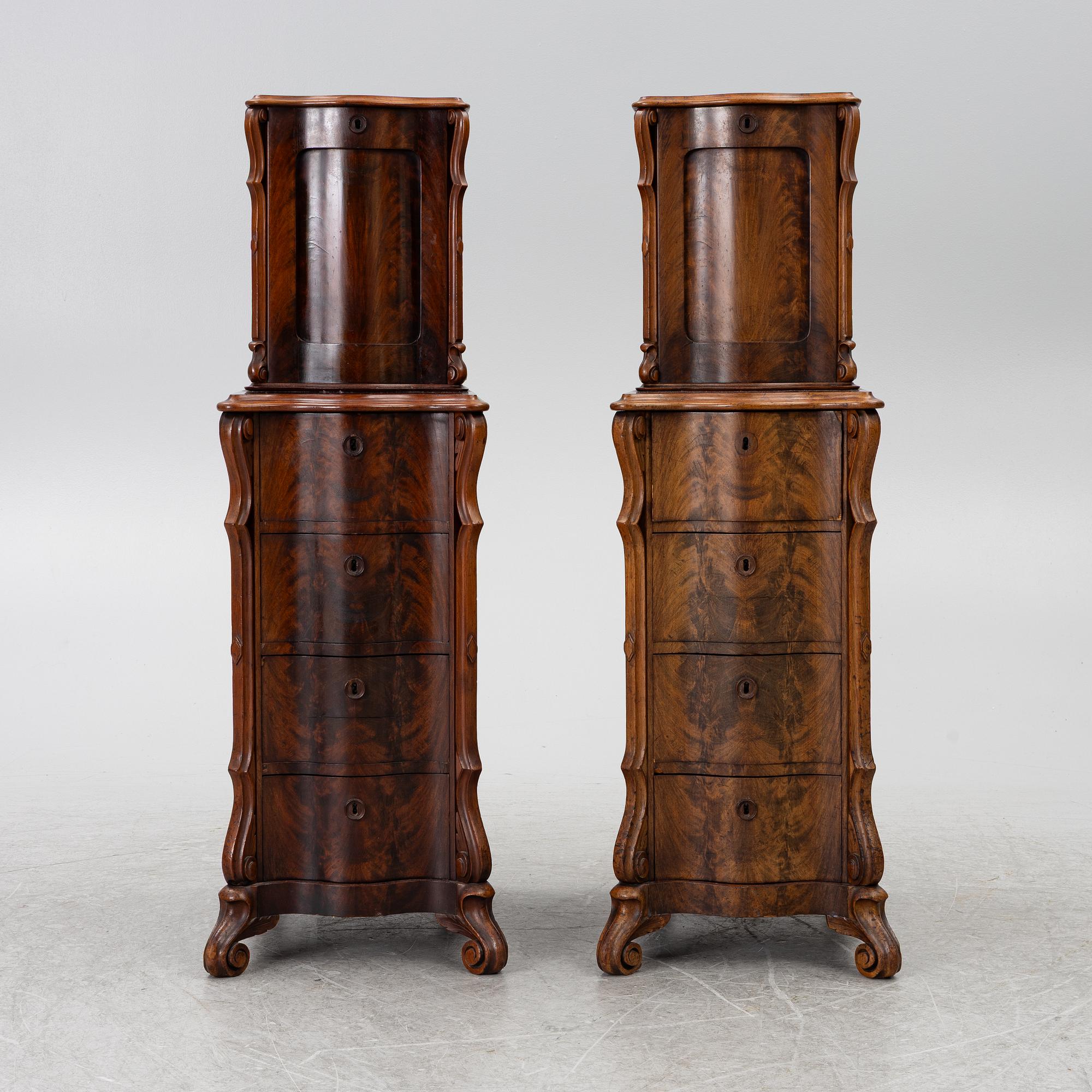 A pair of cabinets, late 19th Century.