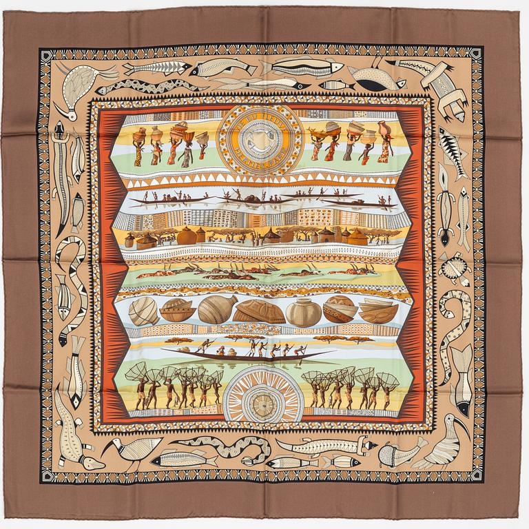 Hermès, scarf, "Vie du Fleuve".