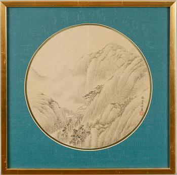 OKÄND KONSTNÄR, 2 st, gouacher, Kina/Japan, 1800-/1900-tal.