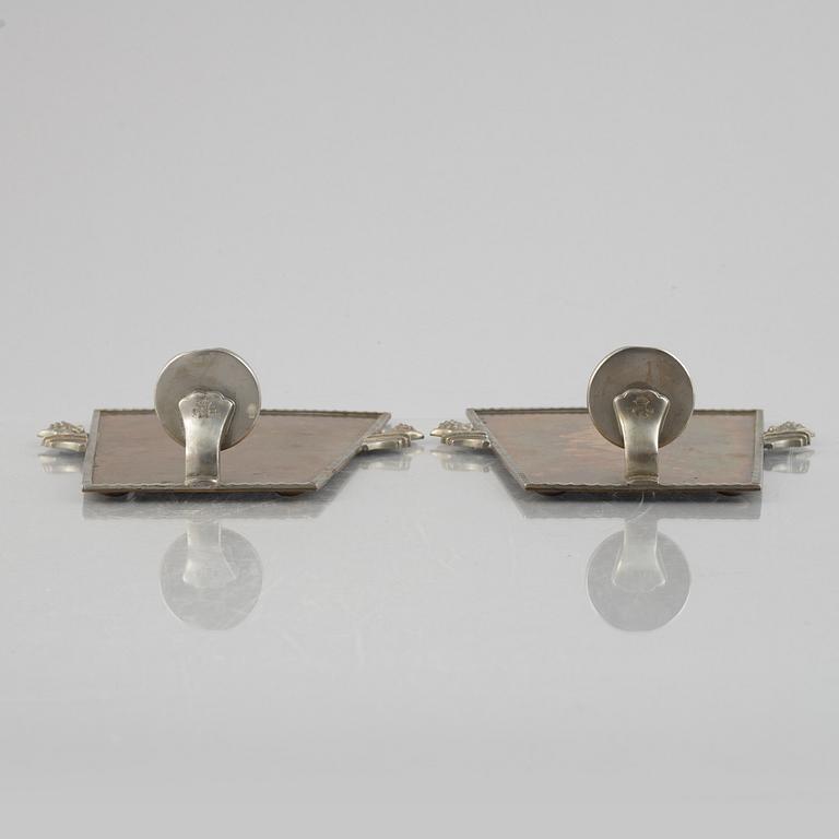 CG Hallberg, ljuslampetter, ett par, Stockholm 1933.