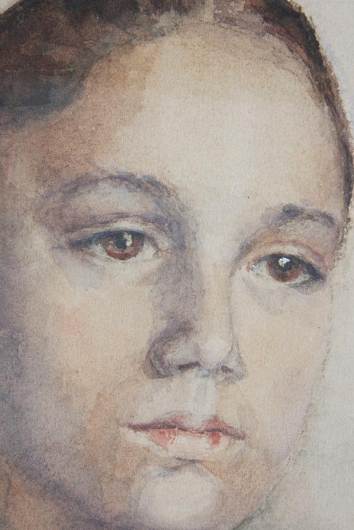 OKÄND KONSTNÄR, akvarell, otydlig signatur, daterad 1895.