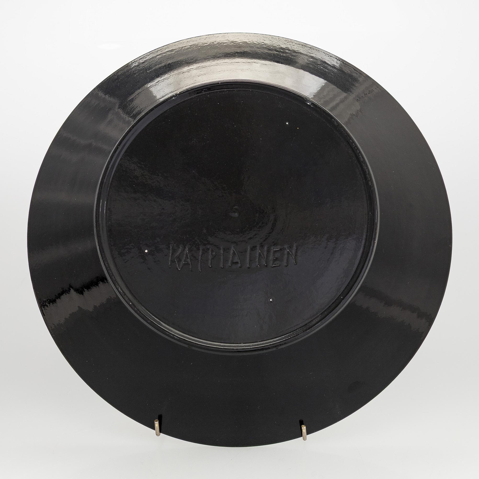 Birger Kaipiainen, dekorationsfat, stengods signerad Kaipiainen.