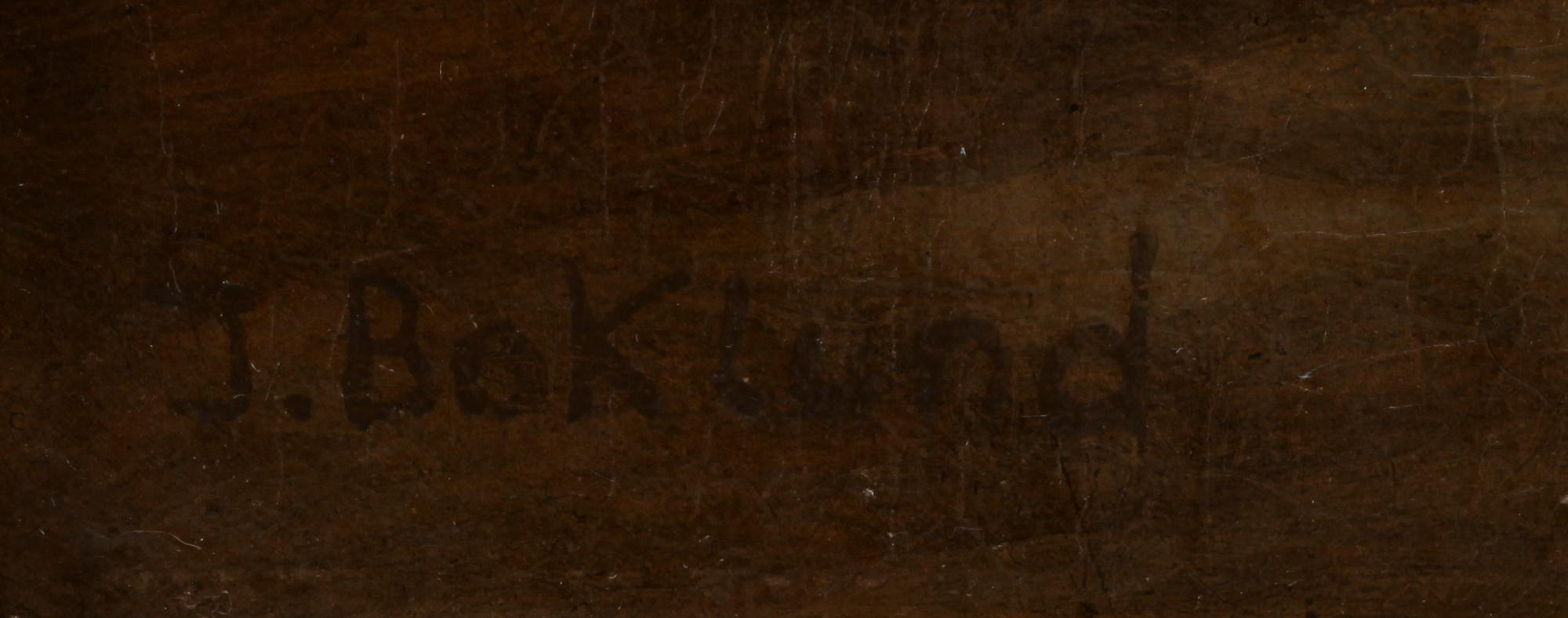 JOHAN CHRISTOFFER BOKLUND, olja på duk, sign.