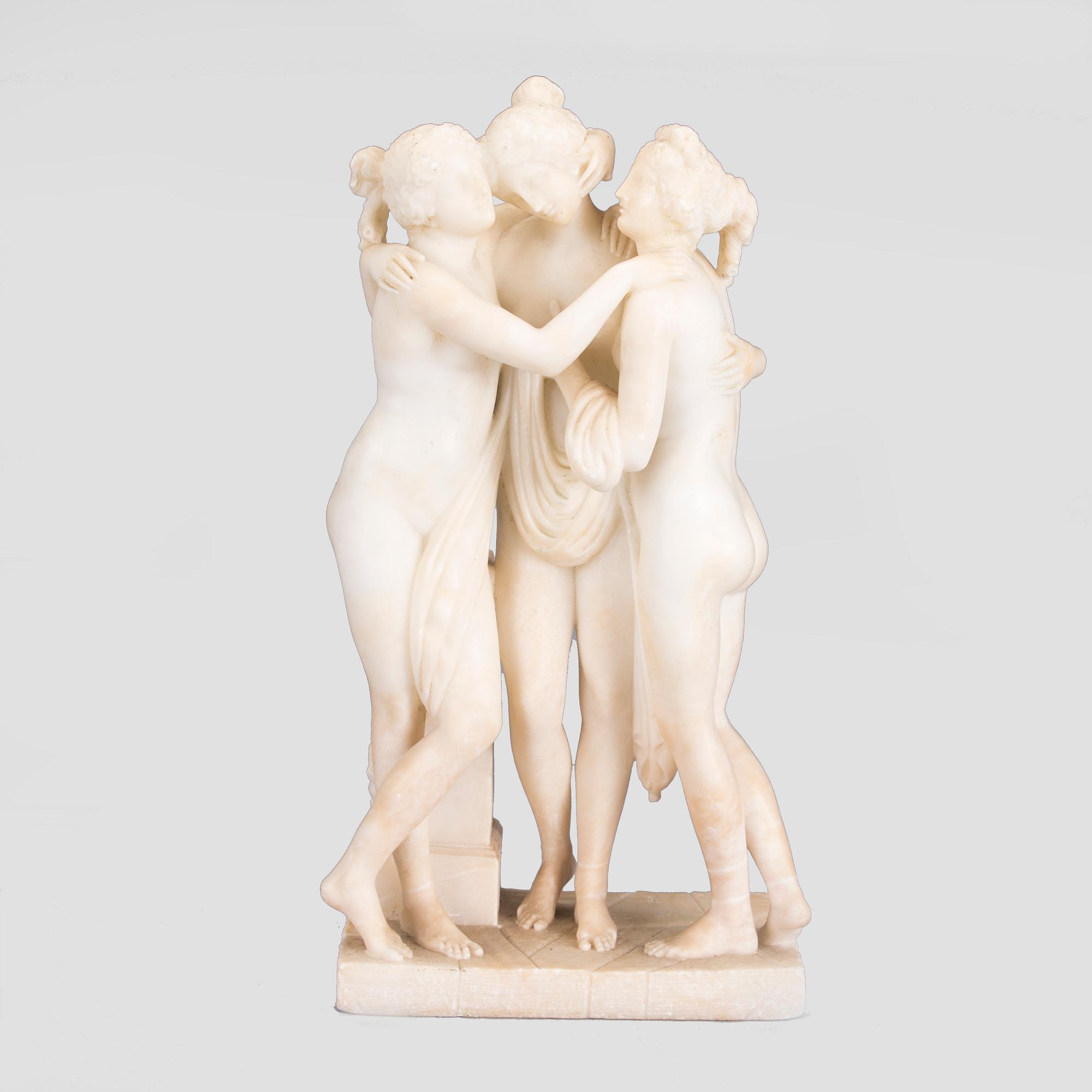 FIGURIN, alabaster, 1900-luvun alku.