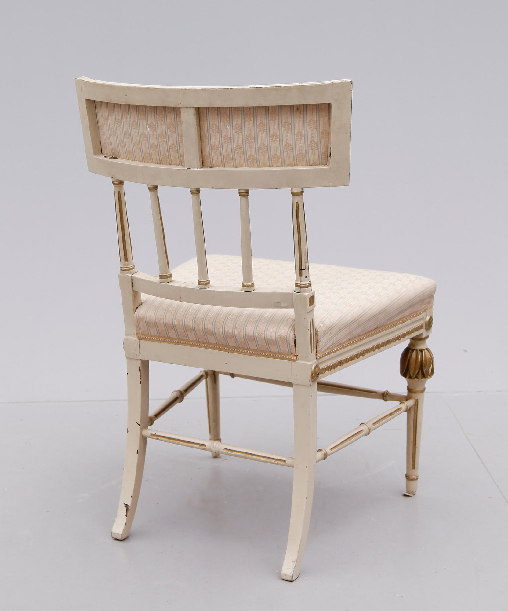 STOL, gustaviansk stil, sekelskiftet 1900.