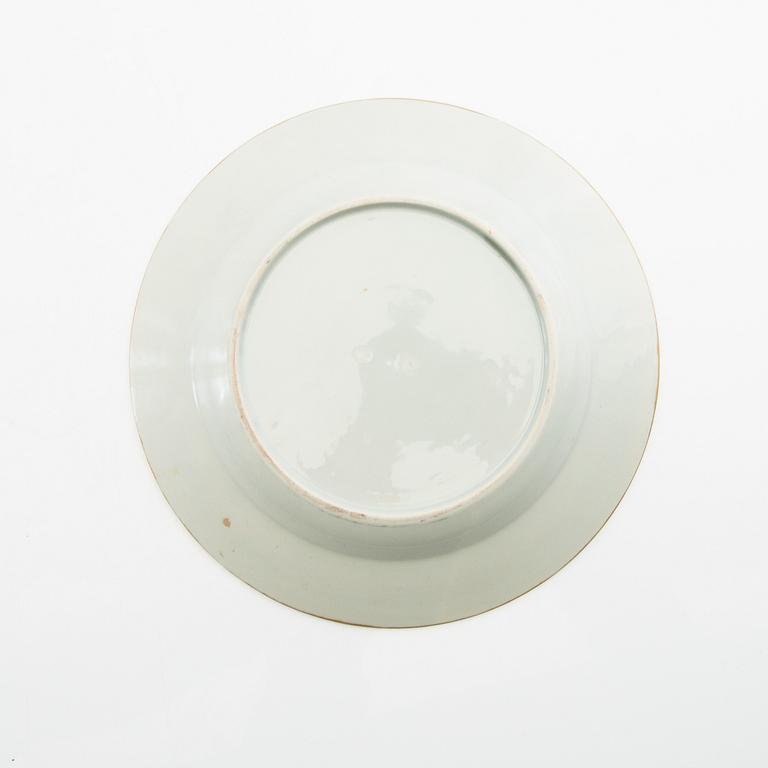 A famille rose style dish, preusmably Samson, circa 1900.