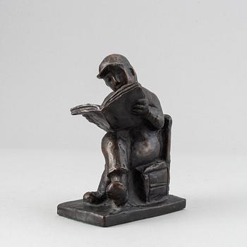 Sven Lundqvist, skulptur, brons, signerad.