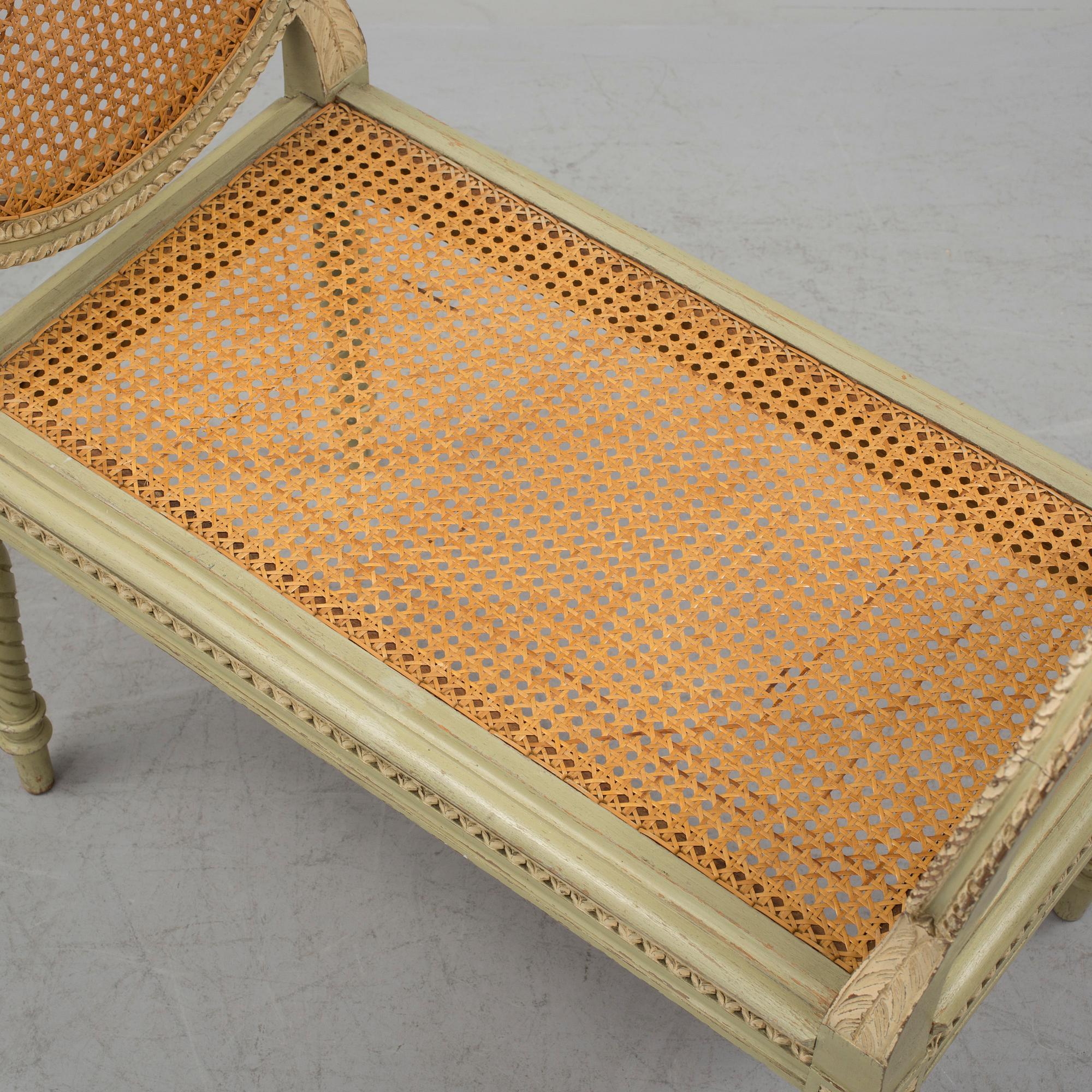 SALONGSGRUPP, 7 delar, gustaviansk stil, 1900-talets början.