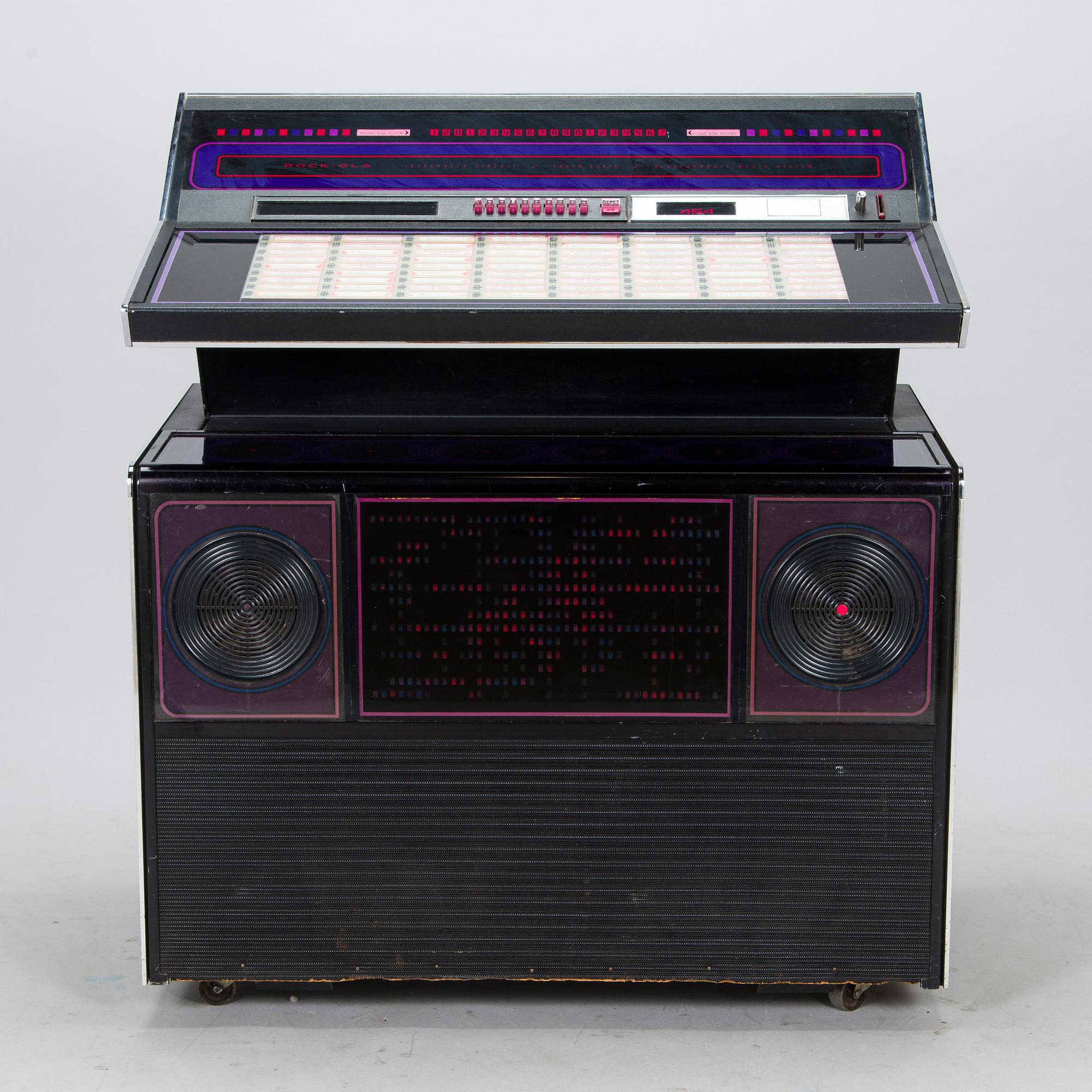 Juke box, "Rock-Ola 454", USA 1970-tal.