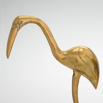 A pair of brass figurines, 20th/21st century.