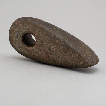 A late neolithic green stone axe.