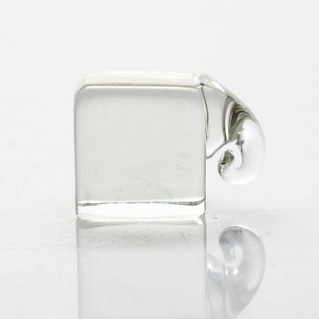 OIVA TOIKKA, glass sculpture signed Nuutajärvi Notsjö.