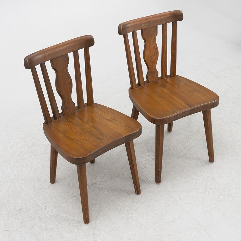 Dining set, 5 pieces, mid-20th century.