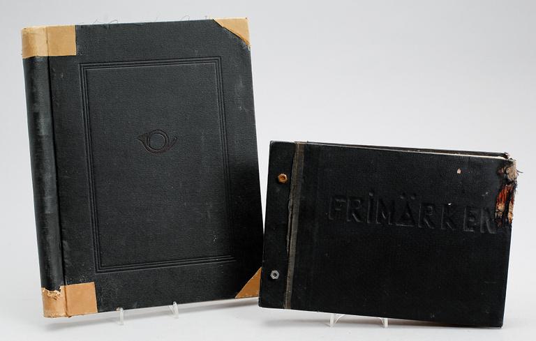 FRIMÄRKSALBUM, 2 st.