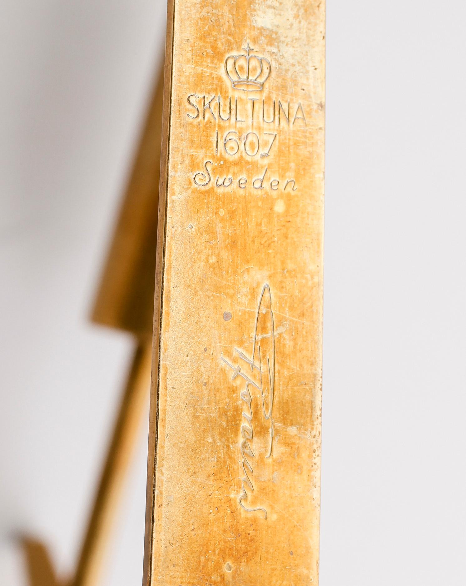 VÄGGLAMPETER, 1 par, "Pendel", Pierre Forsell, Skultuna.
