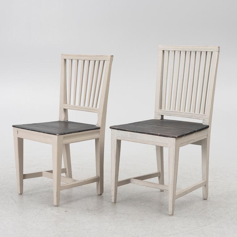 Chairs, 8 + 1, similar, Swedish "Åsberg chairs".