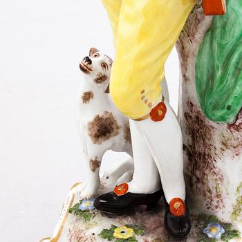 A porcelain figurine by Meissen, Germany.