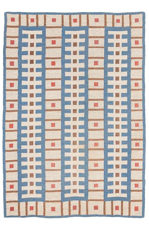 Sigvard Bernadotte, a carpet, flat weave, ca 230 x 160 cm, signed SB.