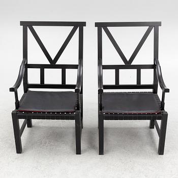 John Kandell, armchairs, a pair, "Victory", Källemo, after 1990.