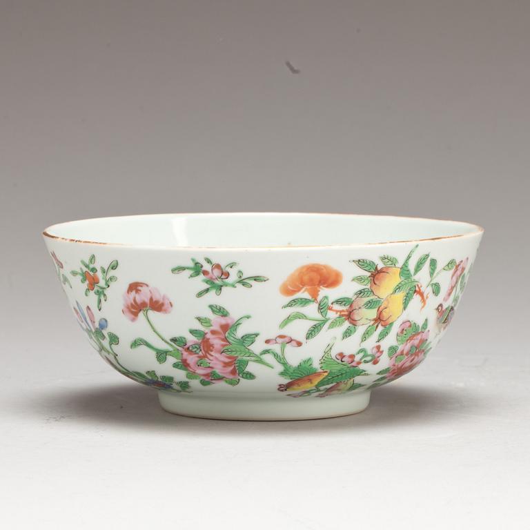 SKÅL, porslin. Kina.  1800-talets slut.