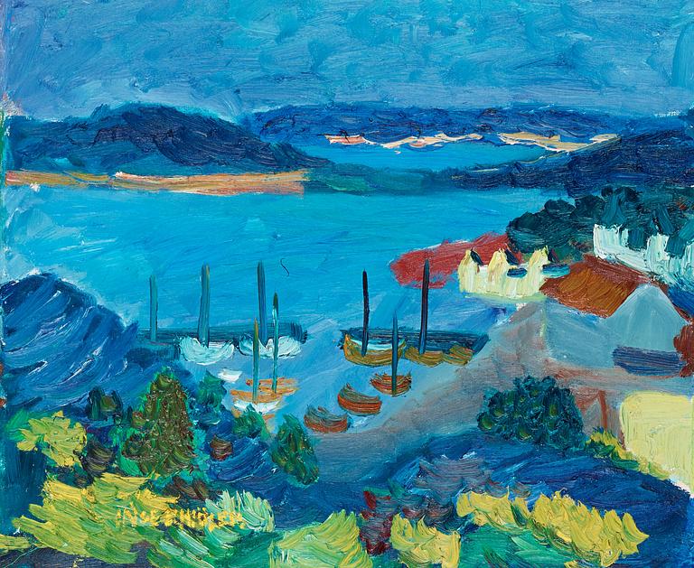 Inge Schiöler, "Hamnvy Koster" (Harbour, Koster).