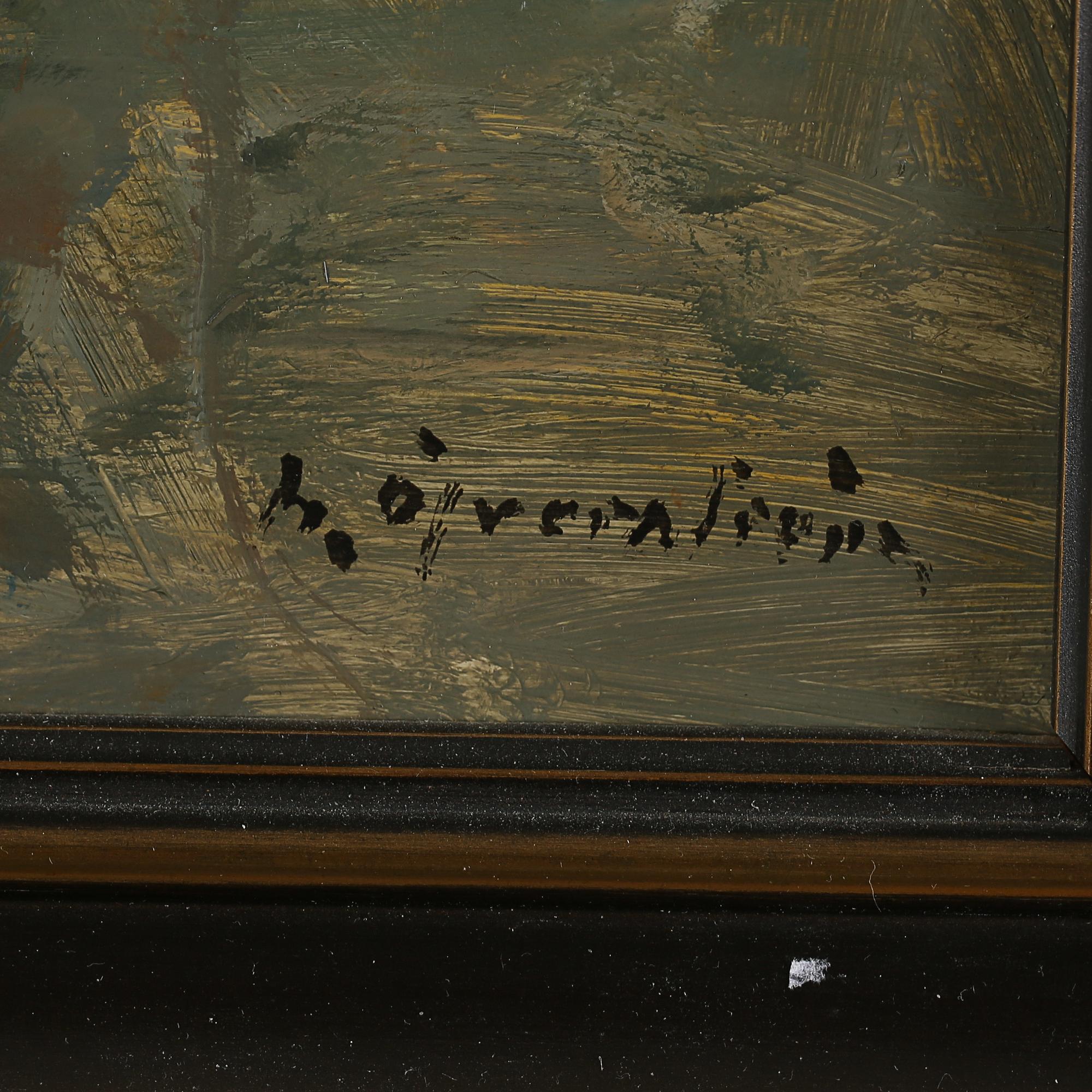 HUGO ÖFVERSTRÖM, olja på duk, signerad.