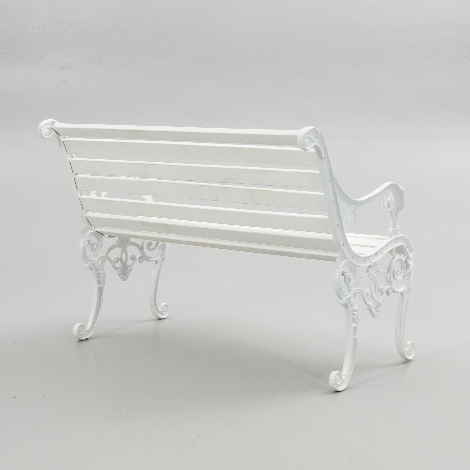 Garden bench, 20th century.