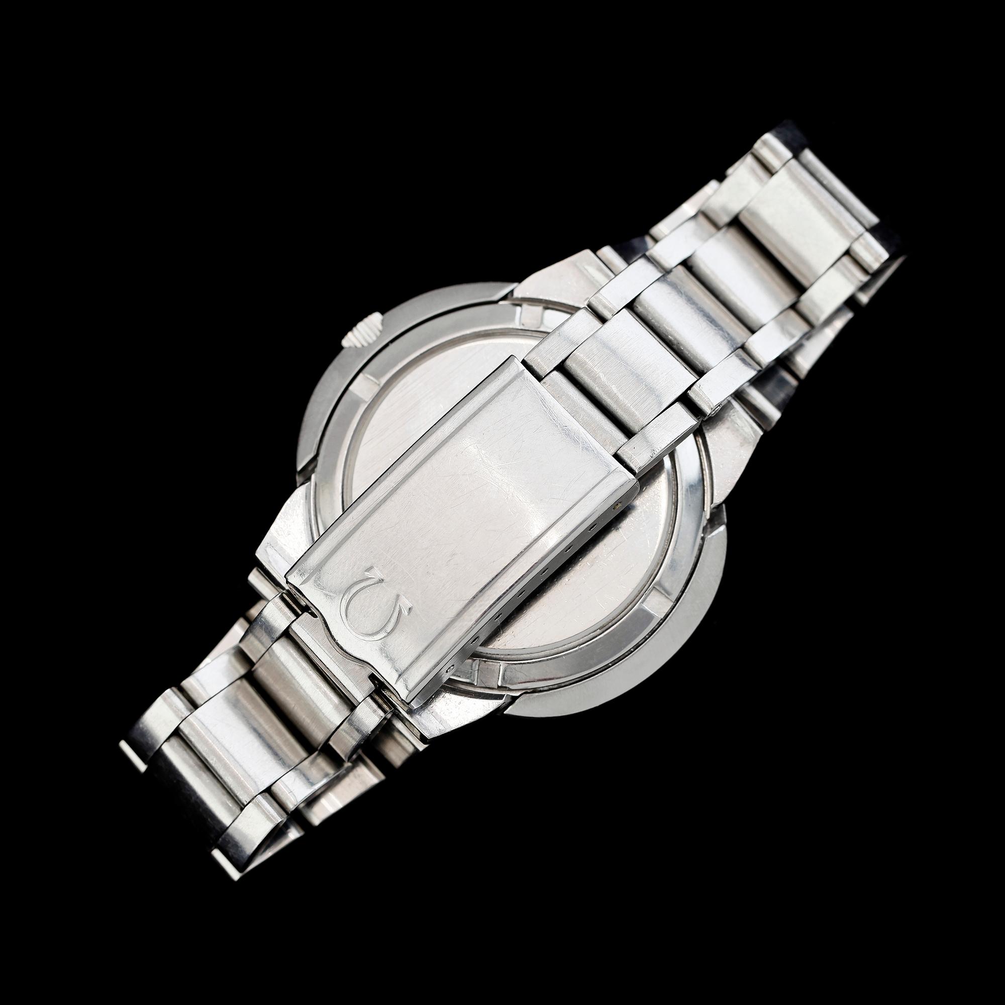 HERRARMBANDSUR, stål, "Dynamic", Omega, 1960/70-tal.