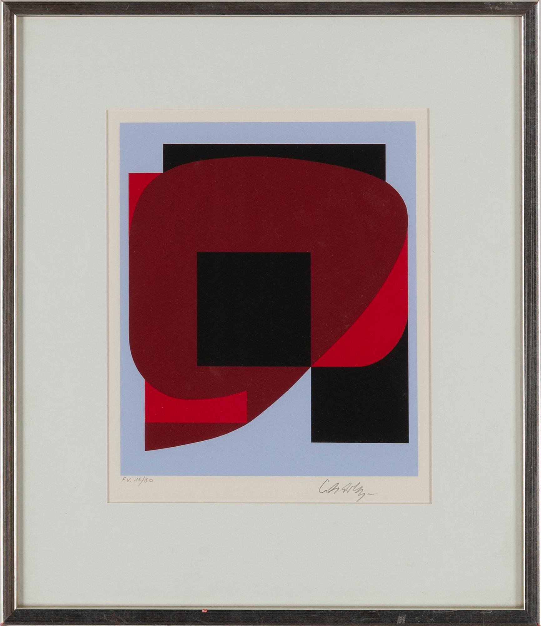 VICTOR VASARELY, färgserigrafi, signerad och numrerad F.V 16/30.
