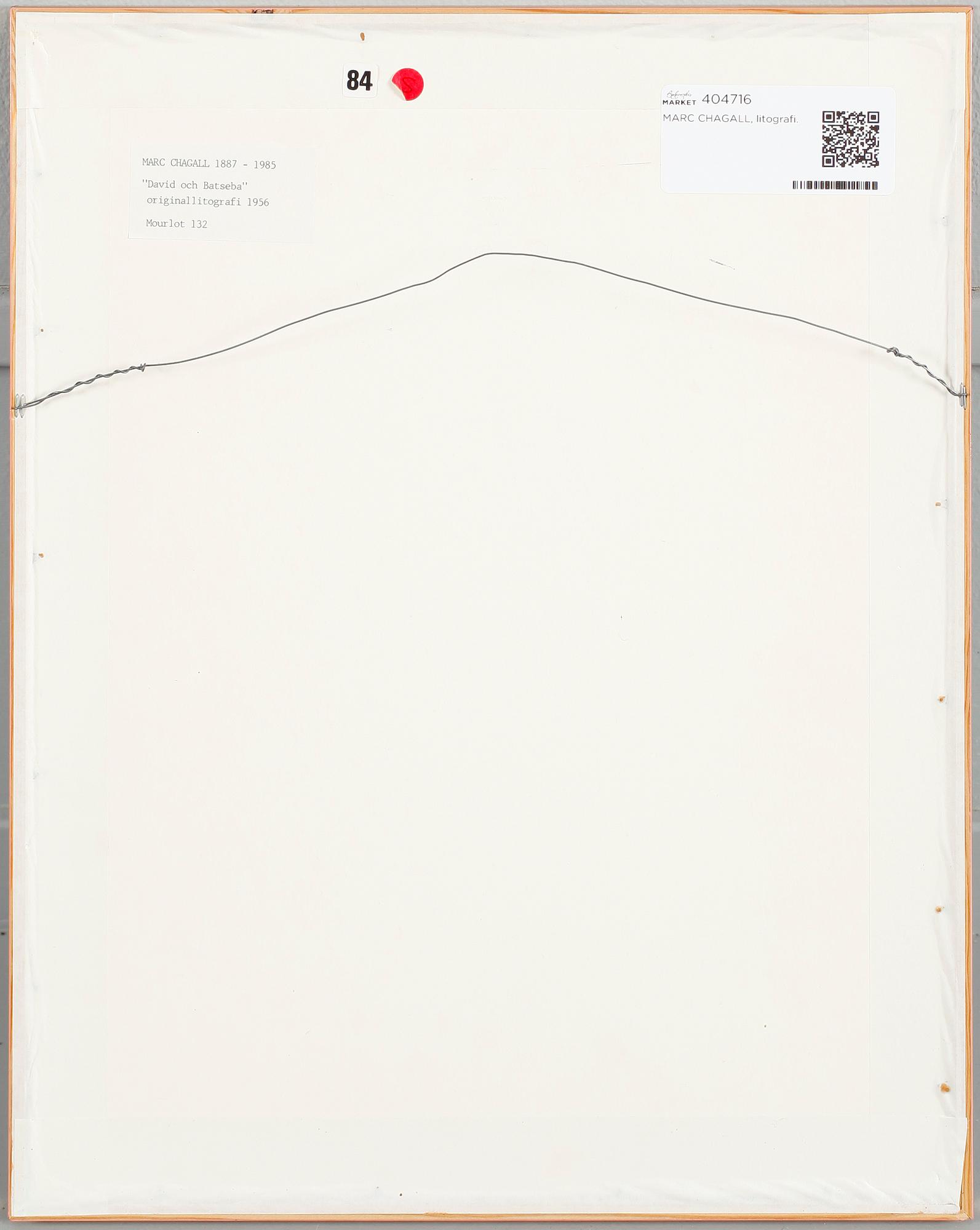 MARC CHAGALL, litografi.