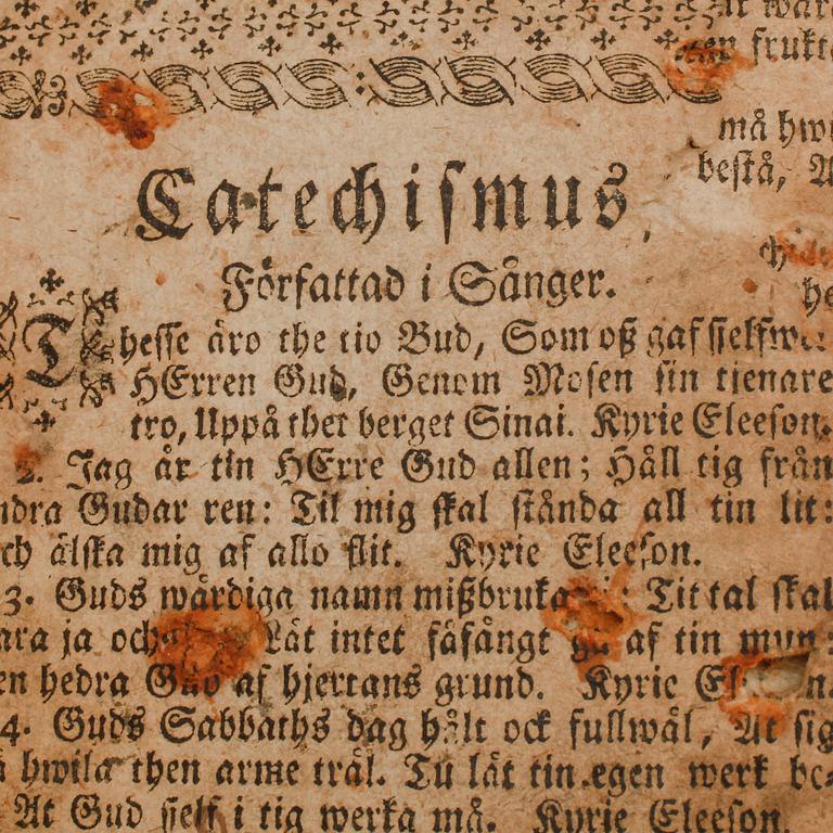 PSALMBOK, Evangelier och Epistlar. Johan Georg Lange, Stockholm 1773.