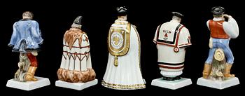 FIGURINER, 15 st, porslin, Herend, Ungern, 1900-talets andra hälft.