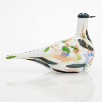 Oiva Toikka, vuosilintu ja muna 2014, "Leppärastas", signeerattu O. Toikka Nuutajärvi.