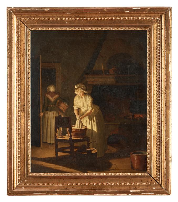 Pehr Hilleström, "En Qvinna tvättar vid ljus".