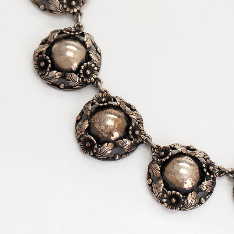 Niels Erik From, necklace, silver, Denmark.