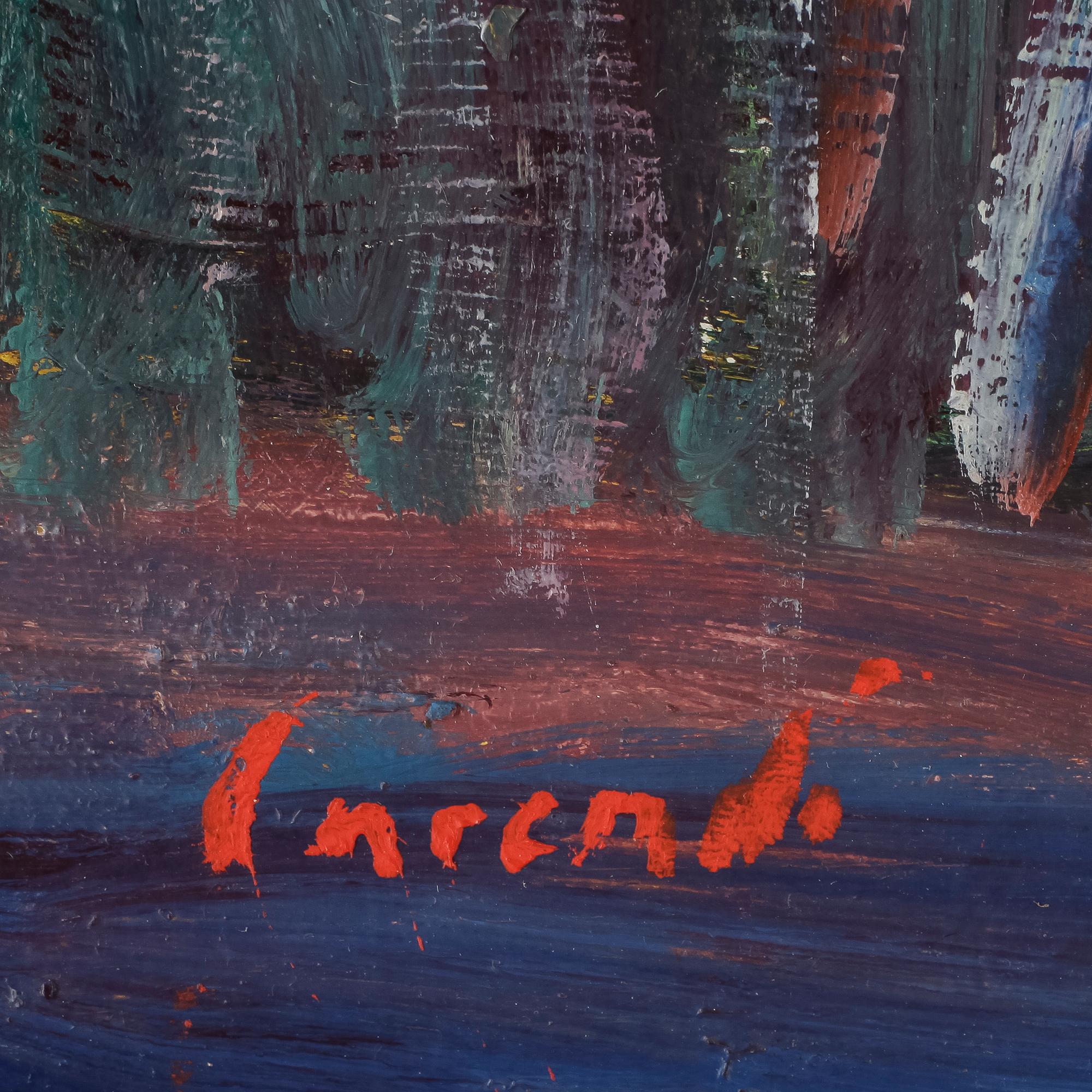 KURT CARENDI, olja på pannå, signerad.