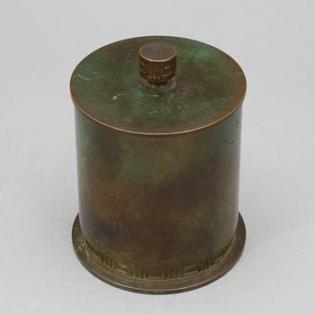 TOBAKSBURK, brons, GAB, 1930-tal.