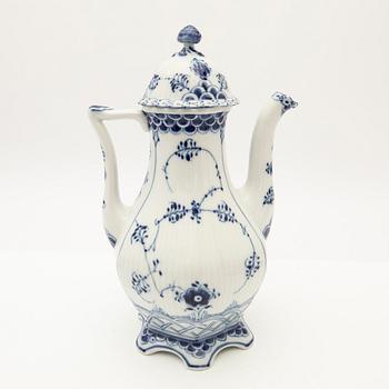 Royal Copenhagen, coffee service, 27 pieces, porcelain, "Blue Fluted", Denmark.