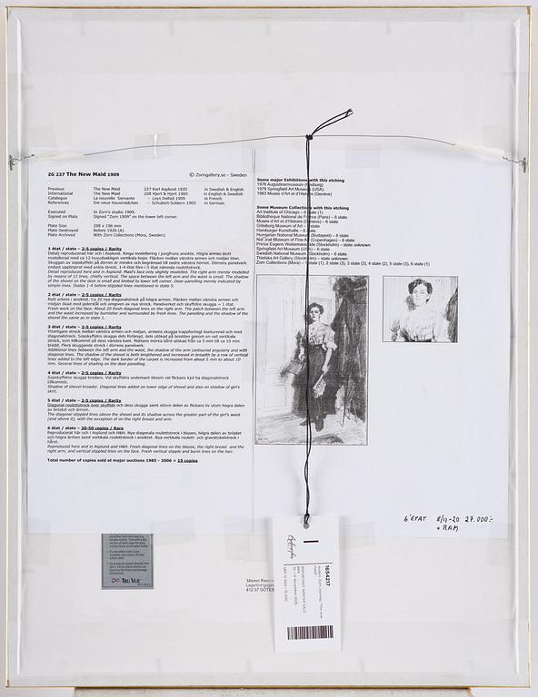 Anders Zorn, "The new maid".