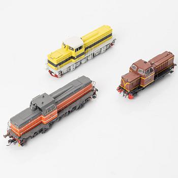 Collection of locomotives, 5 pieces. Including Märklin 39490 and Jeco AB, H0.