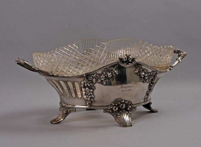 JARDINIERE, silver, Jugend 1907. Aug Thomsen, Danmark.