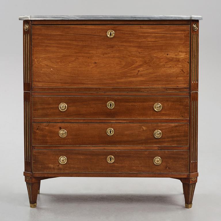 Sekretär, Stockholmsarbete, 1700-talets slut, Sengustaviansk.