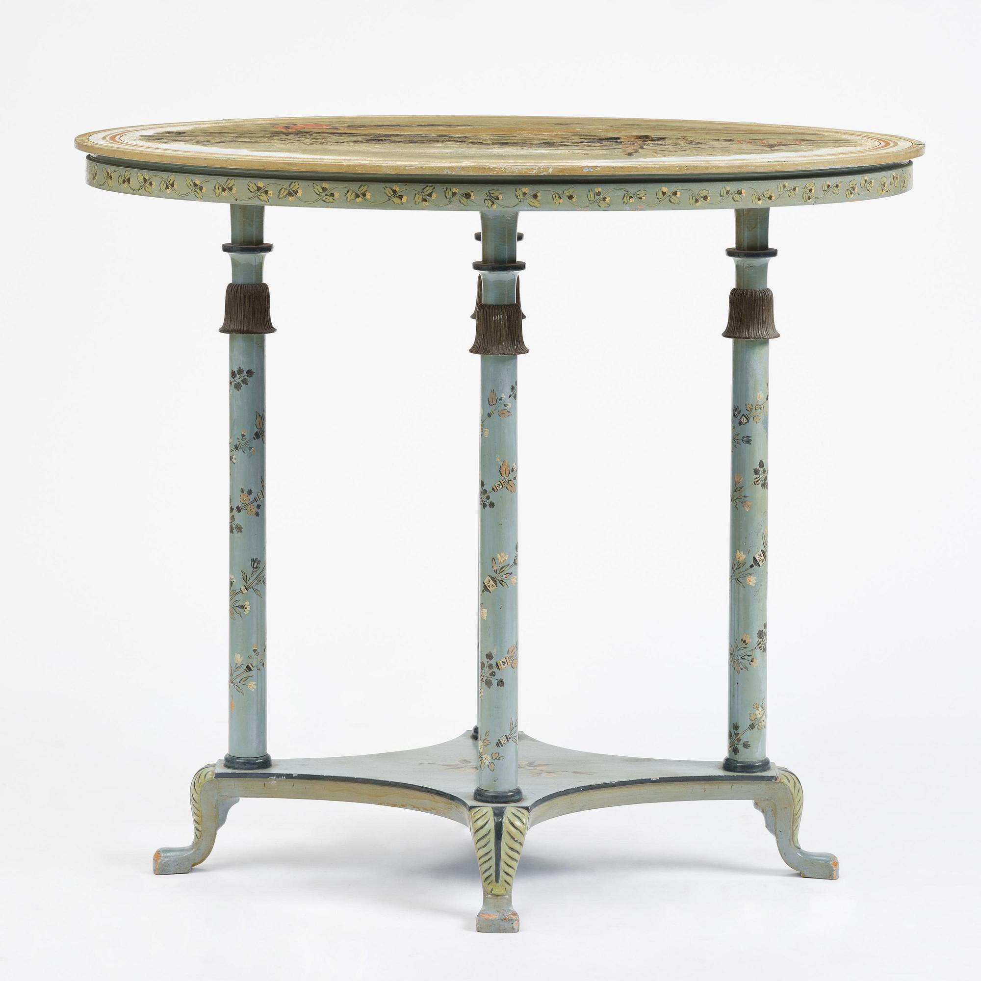 Carl Malmsten, an oval Swedish Grace table, cabinetmaker Albin Johansson, Stockholm, for Villa Kvikkjokk, 1927.
